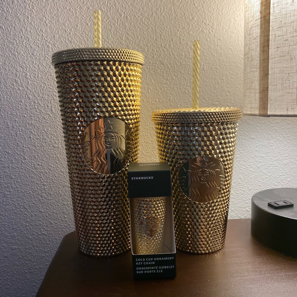 Starbucks Holiday 2022 Gold Cups Complete Set